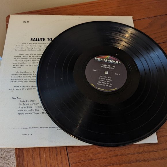 A Salute to the Great Band Leaders Vol. 2 Promenade Records LP Vinyl Vegas Cover - Picture 4 of 4